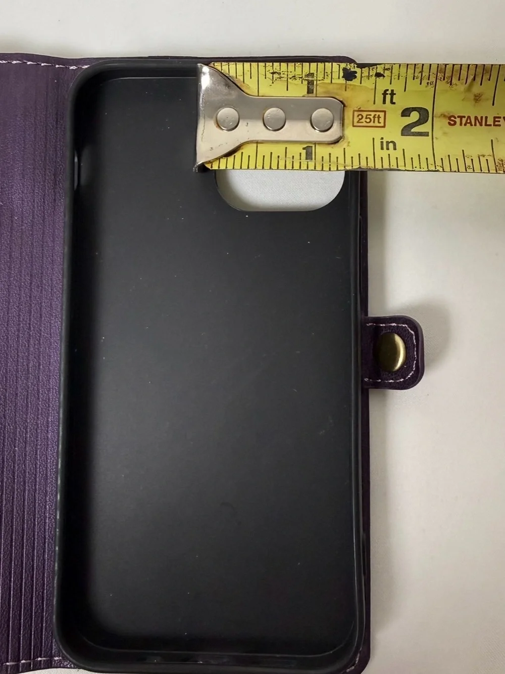 Purple Faux Leather iPhone 12 Mini / 13 Mini Wallet Case ✨📱